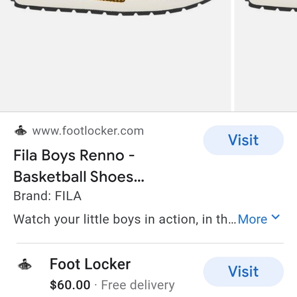 Boys Fila Renno sneakers size 7. - Picture 6 of 6